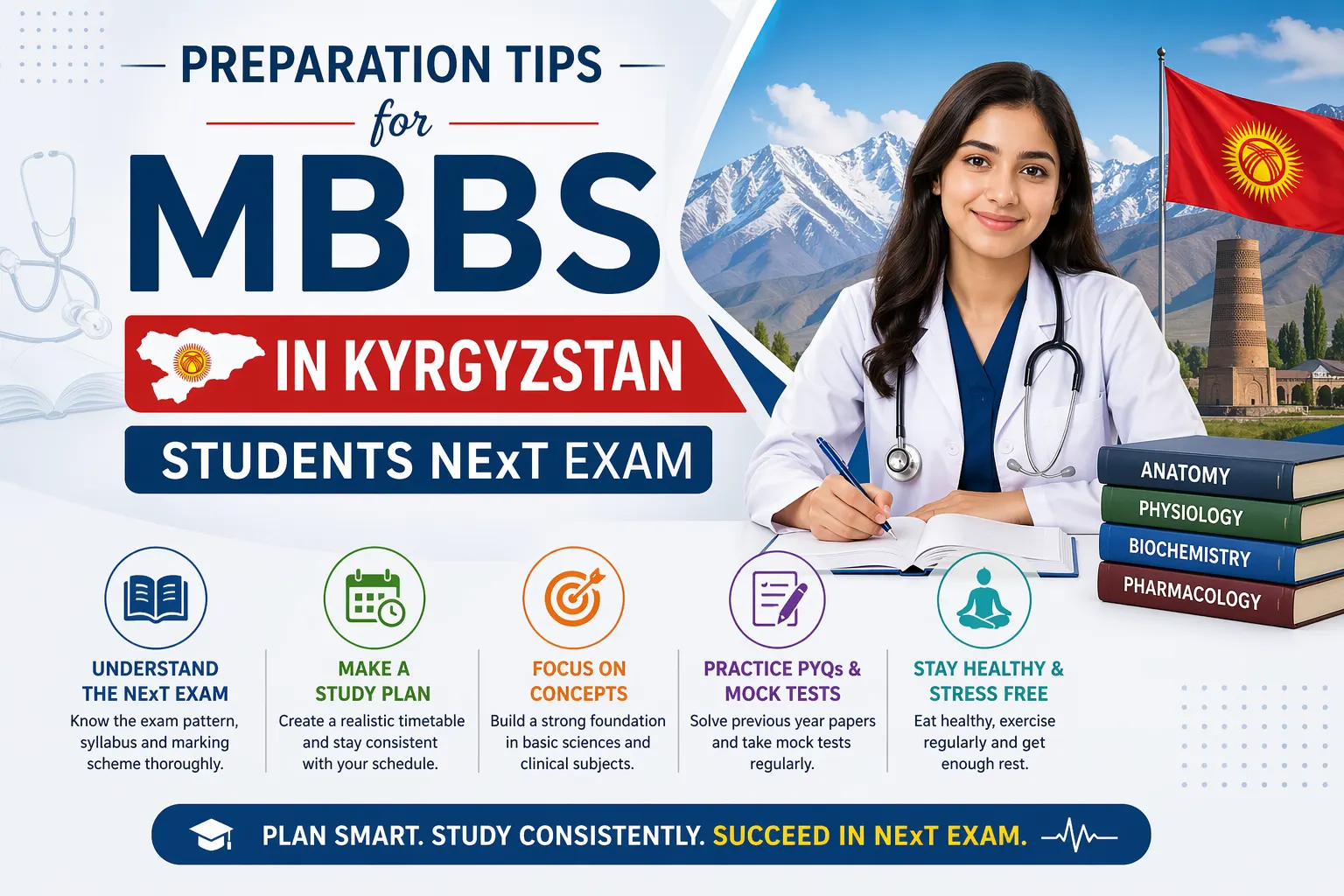 Preparation Tips for MBBS in Kyrgyzstan Students NExT Exam
